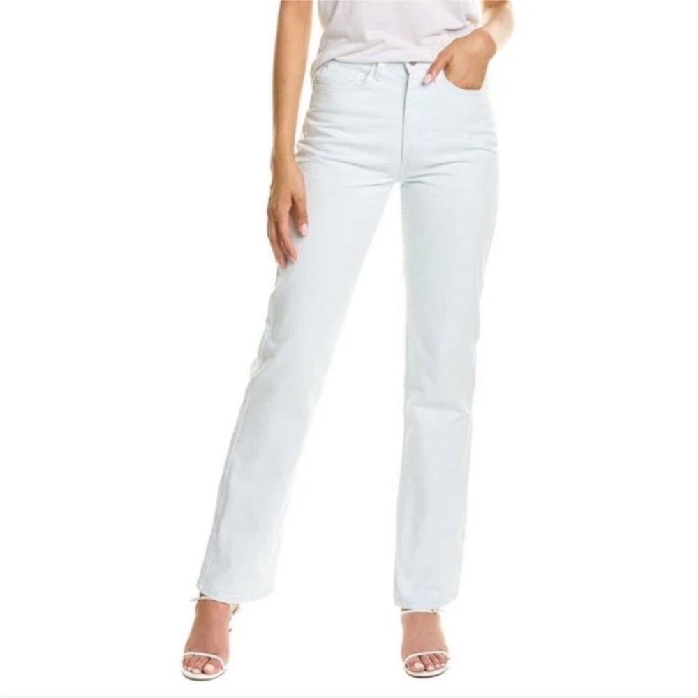 WeWoreWhat High Rise Kick Flair Super Bleached Size 30